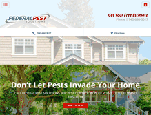 Tablet Screenshot of federalpestsolutions.com